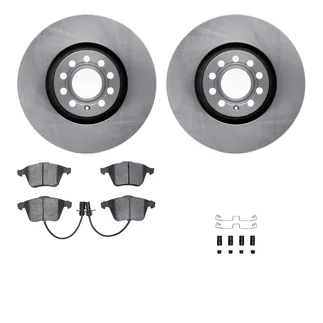 R1 Concepts WFWH1-73049 E- Line Series Brake Rotor W/ Ceramic Brake Pads & Hdw